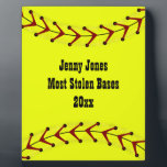 Fastpitch Softball Plaque<br><div class="desc">Customise this fastpitch softball placque to recognise or award a player or team for outstanding performance.</div>