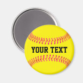 Fastpitch Softball Player Custom Team Name Sports Magnet (Front/Back)