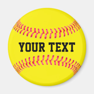 Fastpitch Softball Player Custom Team Name Sports Magnet