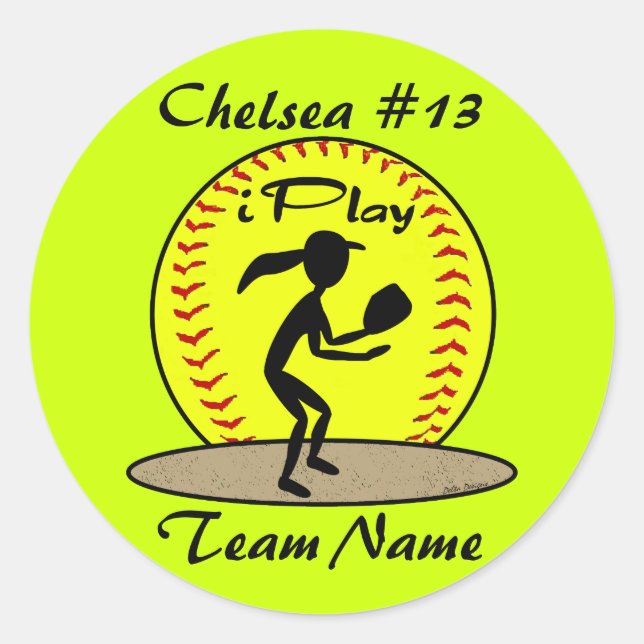 Fastpitch Softball Stickers (Front)