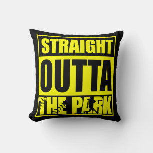 Fastpitch Softball Straight Outta The Park Cushion