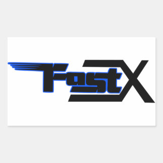 FastX blue sticker