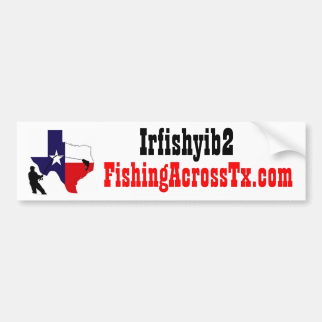 fat%20logo%20#001_AZ, FishingAcrossTx.com, Irfi... Bumper Sticker (Front)