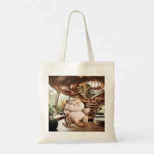 Fat And Sassy Coffee Time Tote Bag
