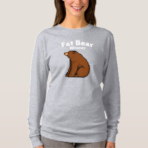 Fat Bear Winter, Bear Eating, Funny T-Shirt