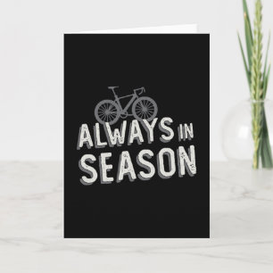 Fat Bike Always In Season Biker Lover MTB Fatbike Card