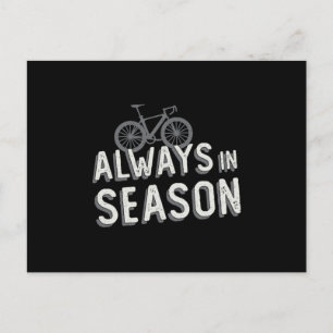 Fat Bike Always In Season Biker Lover MTB Fatbike Postcard
