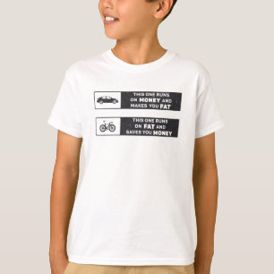 Fat Bike This One Runs On Money Biker Bike Fatbike T-Shirt