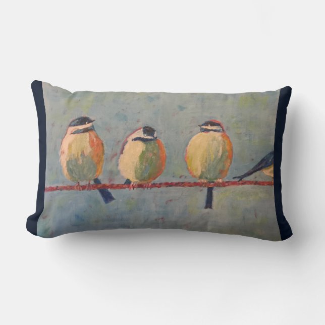 Fat Birds Lumbar Cushion (Front)