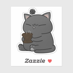 Fat Black Cat Burnt Toast