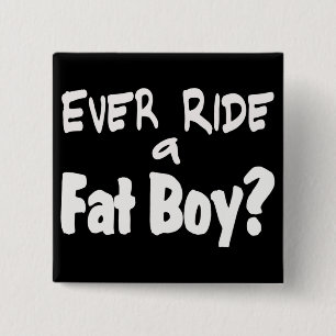 Fat Boy Rider 15 Cm Square Badge
