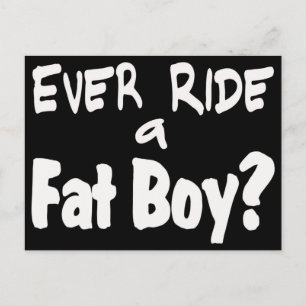 Fat Boy Rider Postcard