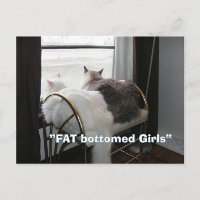 Fat Butt girls postcard (Front)