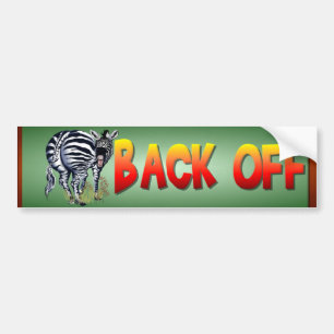Fat Butted Zebra bumpersticker Bumper Sticker