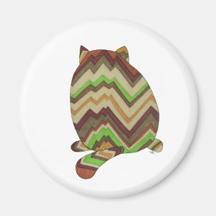 Fat Cat Back Magnet