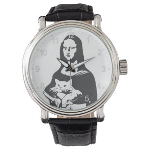 Fat cat by da vinci - Choose background color Watch
