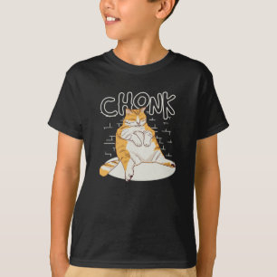 Fat Cat Chonk Scale Chonky Meme Chonker Cat T-Shirt