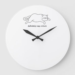 fat cat clock nap time