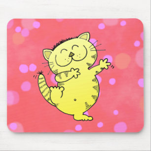Fat Cat Dance Mouse Mat