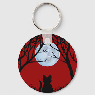 Fat Cat Keychain Black Cat Gifts Pet Keychains