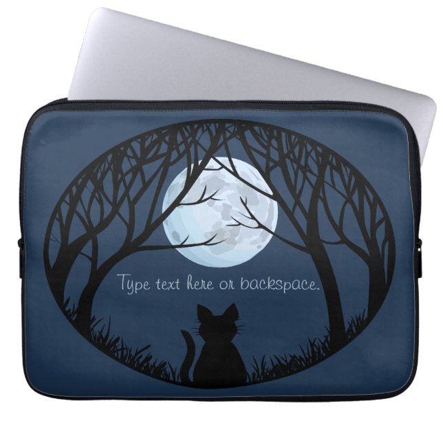 Fat Cat Laptop Sleeve Personalise Cat Lover Sleeve (Front)