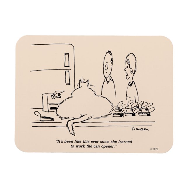 Fat Cat Magnet (Horizontal)