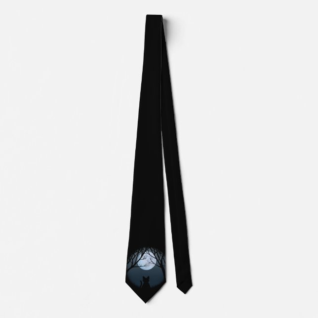 Fat Cat Ties Stylish Black Cat Ties Cat Lover Gift (Front)