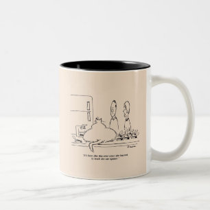 Fat Cat Two-Tone Coffee Mug