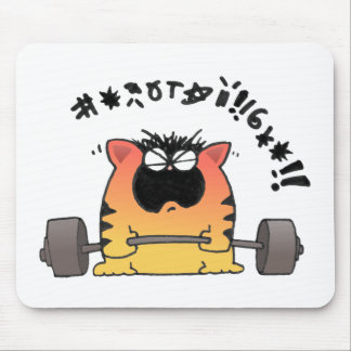 Fat Cat Weight Lift Mouse Mat