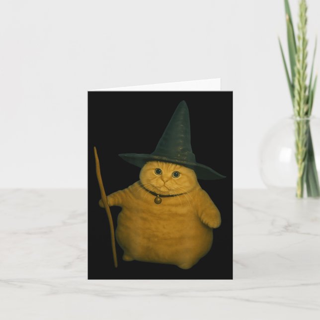 Fat Cat Witch  Card (Front)