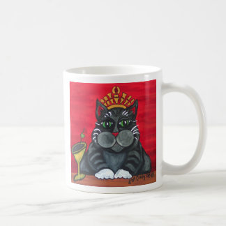 Fat Cat with Martini Mug