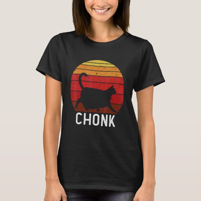 Fat Cats Meme Chonk Ca Big Cat Chungus T-Shirt (Front)