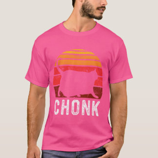 Fat Cats Meme Chonk Cat retro T-Shirt