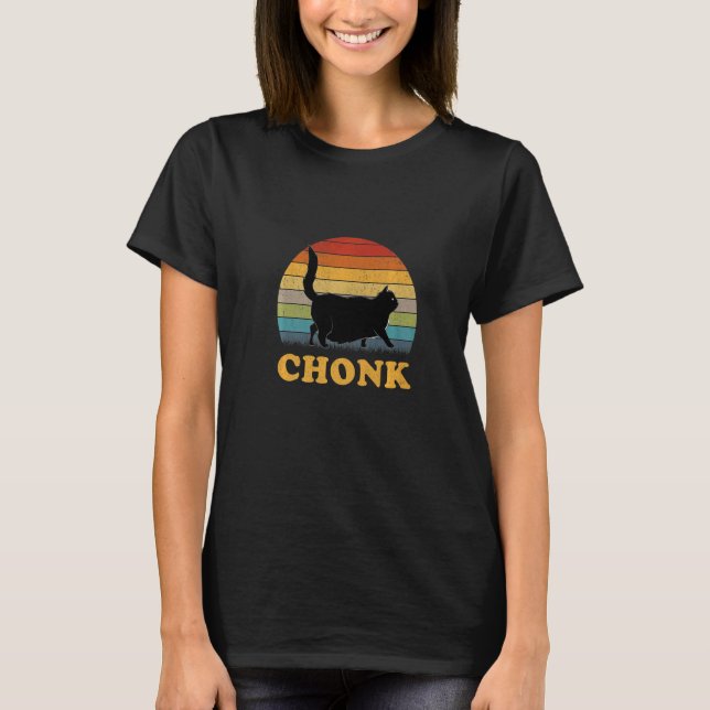 Fat Cats Meme Chonk Cat T-Shirt (Front)
