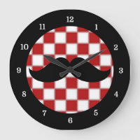 Fat Chef Moustache Clock