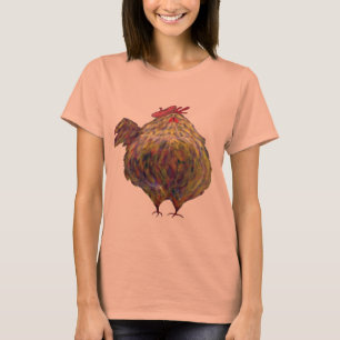 Fat Chicken Wearing a Beret T-shirt