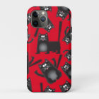 Fat chubby black cat cellphone cover case