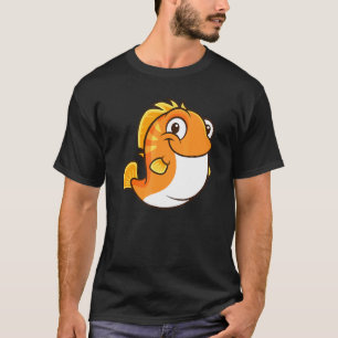 Fat Cute Chubby Fish Orange Fish T-Shirt