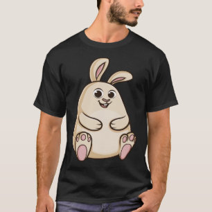 Fat Cute Chubby Rabbit Bunny T-Shirt