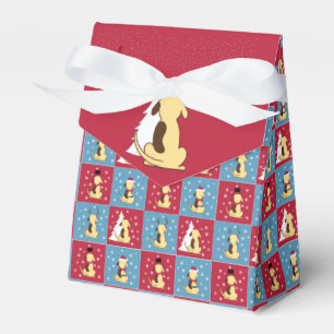 Fat Dog Christmas favour tent box