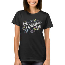 Fat, Femme, and Fab - Black Ladies Shirt