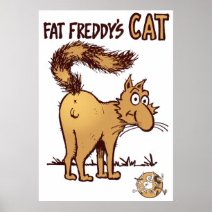Fat Freddys Cat Fabulous Furry Freak Brothers Shir Poster