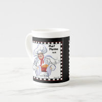 Fat French Chef Mug Art