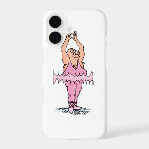 Fat Guy in Pink Tutu Ballet Cartoon