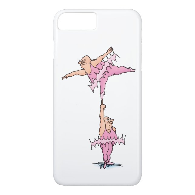 Fat Guys in Pink Tutus Ballet Cartoon Case-Mate iPhone Case (Back)