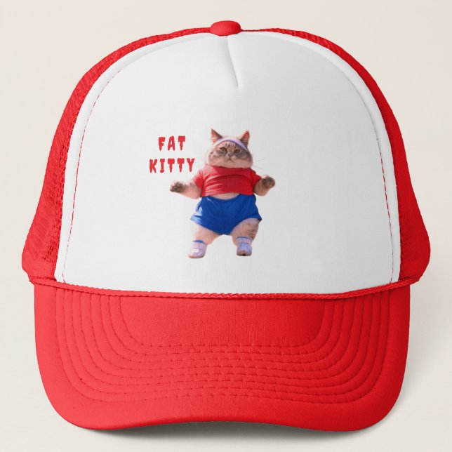 FAT KITTY  TRUCKER HAT (Front)