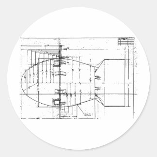 Fat Man atomic bomb Classic Round Sticker