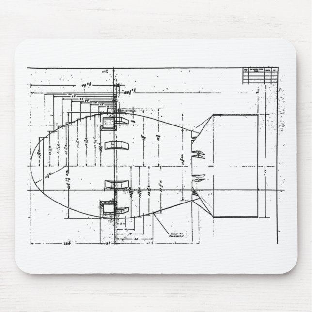 Fat Man atomic bomb Mouse Mat (Front)