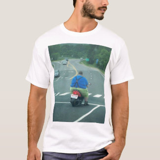 Fat man on a moped T-Shirt