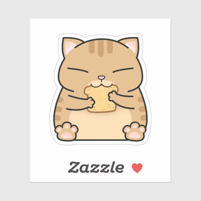 Fat Orange Cat Toast (Sheet)